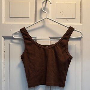 Brown Women's Crop Top